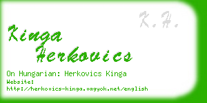 kinga herkovics business card